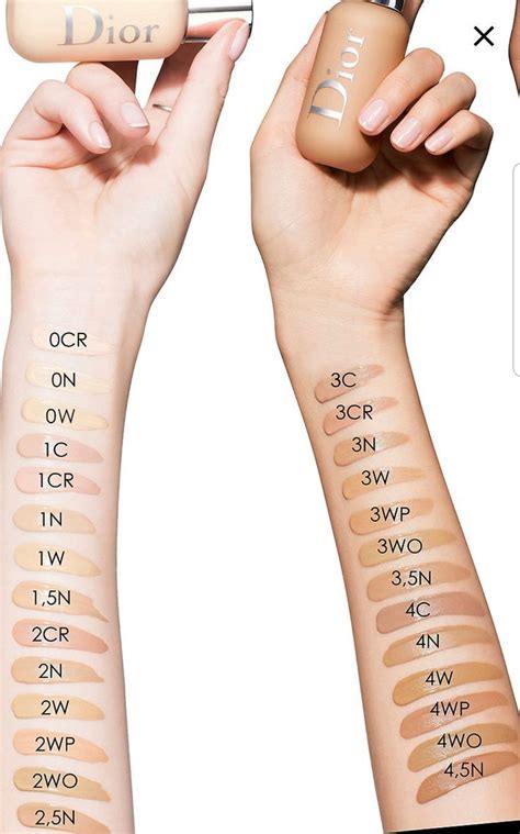 dior foundation shade guide|Dior foundation backstage shades.